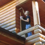 Фото №4 Покраска деревянного дома