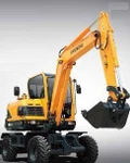 фото Колесный мини-экскаватор Hyundai R60W-9S