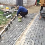 Фото №6 Укладка тротуарной плитки, строительные работы