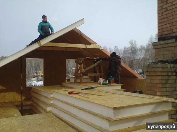 Фото Строительство мансарды из сип панелей Челябинск