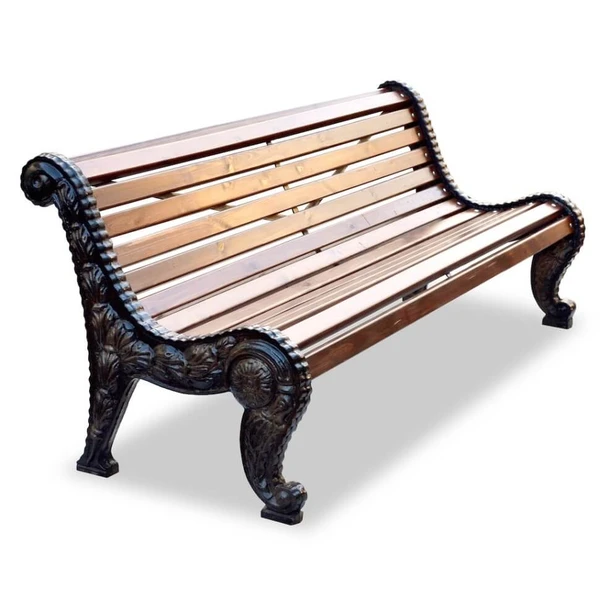 Фото Скамейка чугунная «ГОРОДСКАЯ РОЩА» (1.8 м)