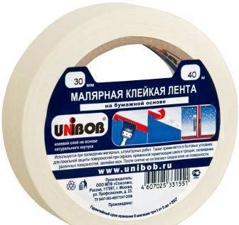 Фото Малярная клейкая лента 30ммХ40м Unibob