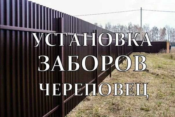 Фото Установка Заборов