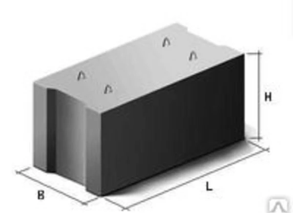 Фото Блок фундаментный ФБС 8-5-6т