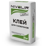 фото Клей для газоблоков Nivelir 25 кг