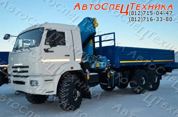 Фото КамАЗ-43118 (бортовой) с манипулятором ИМ-150