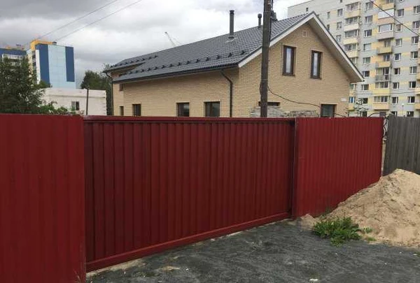 Фото Заборы, ворота откатные(автоматика) автонавесы