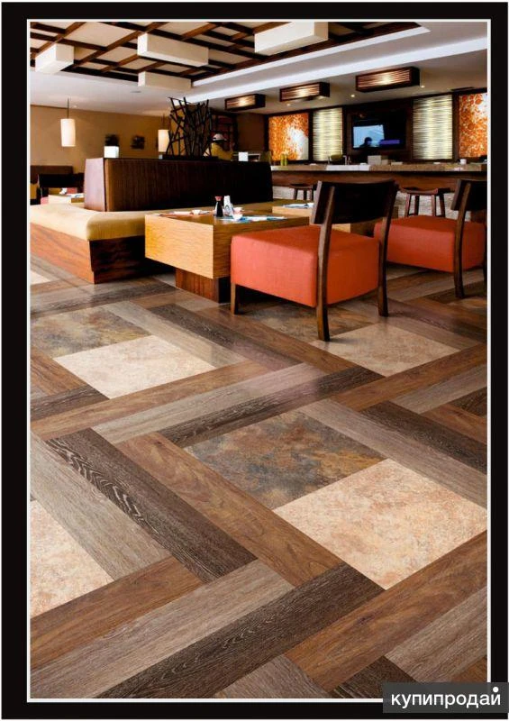 Фото Укладка плитки ПВХ