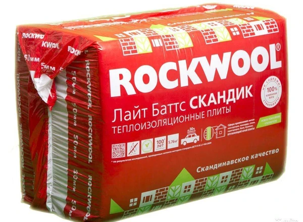 Фото Rockwool Лайт Баттс Скандик