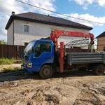 Услуги крана манипулятора на базе isuzu