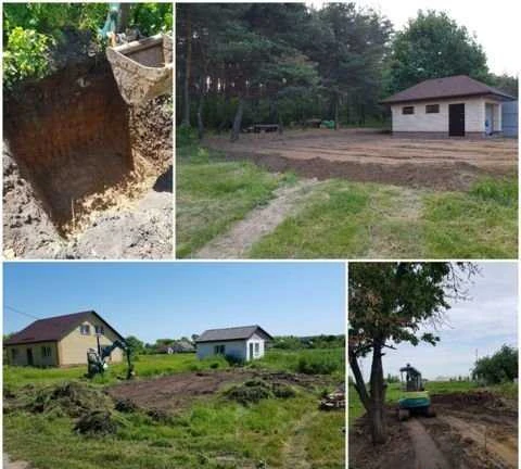 Фото Услуги миниэскаватора фундамент траншеи экскаватор