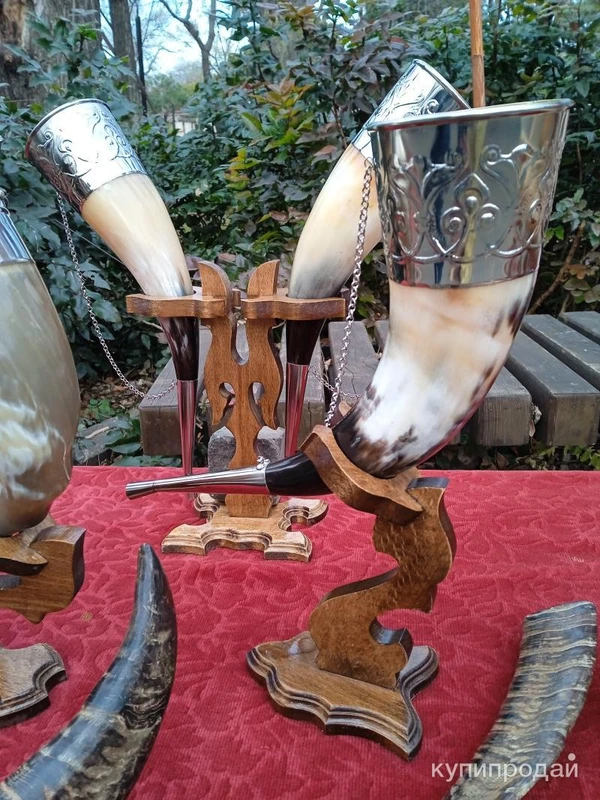 Фото Рога для вина.Новые.Канци.ყანწი.