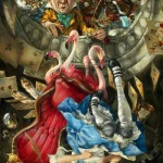 Картина Алиса, сказочный сюжет, в игровую, портрет