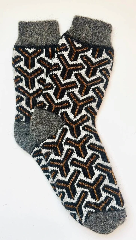 Фото трендовые шерстяные носки WOOL68