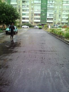 Фото Укладка асфальта благоустройства территории