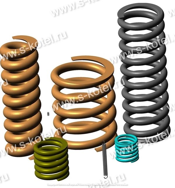 Фото Пружины для котельного оборудования