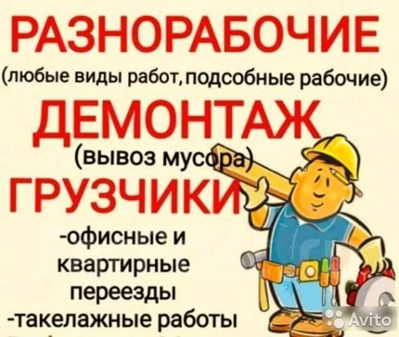 Фото грузчики разнарабочие