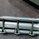 фото Муфта ремонтная из нержавеющей стали STRAUB-CLAMP d048 (48–52 мм) PN16 атм NBRES 1 замок L=300 мм