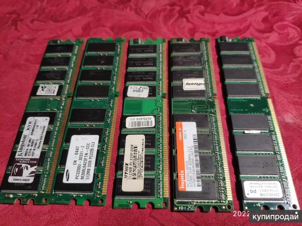 Фото Оперативка DDR1 512Mb для компьютера