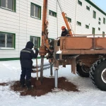 Бурение скважин под фундамент под забивку свай