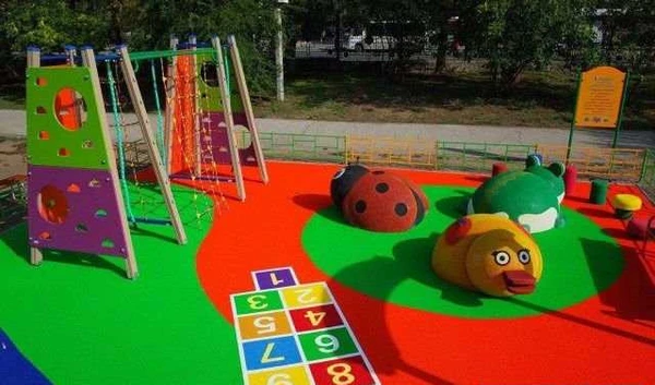 Фото Бесшовное резиновое покрытие