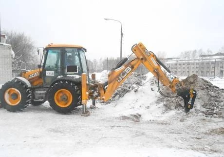 Фото Аренда погрузчика jcb, доп оборудование гидромолот