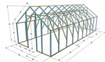 фото Прямостенная теплица под поликарбонат