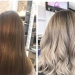 Окрашивание balayage c Olaplex