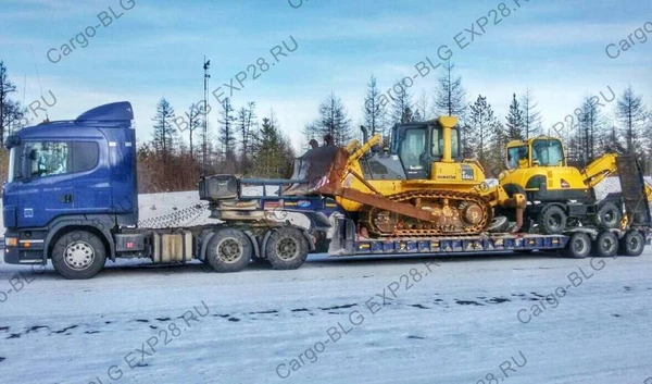 Фото Перевозка экскаватора по России