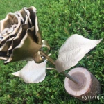 Фото №3 Сувенир роза из металла