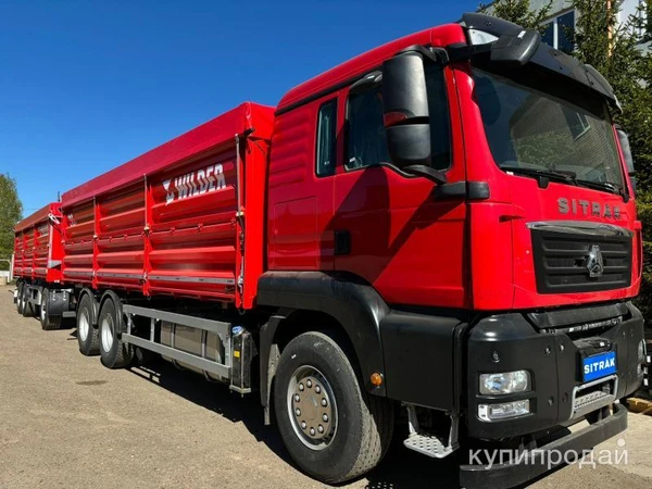 Фото Автомобиль зерновоз бортовой на базе шасси Sitrak