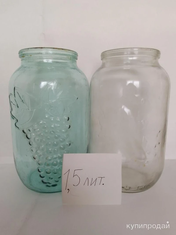 Фото Банки стеклянные есть с широким горлышком
