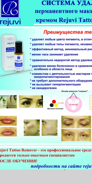 Фото Удаление татуажа