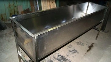 Фото Моечные ванны из нержавеющей стали. Мойка технологическая из нержавейки.