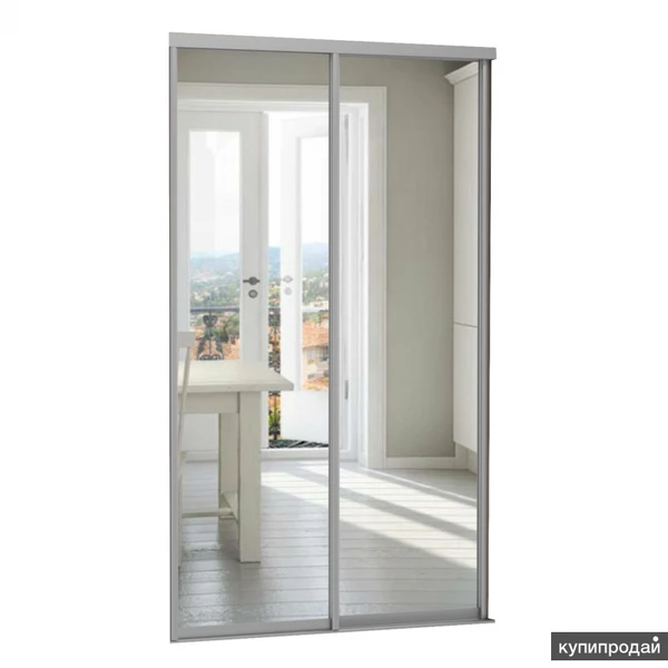 Фото Зеркальные двери-купе (полный комплект)