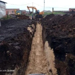Фото №4 Рытьё траншей под водопровод и канализацию