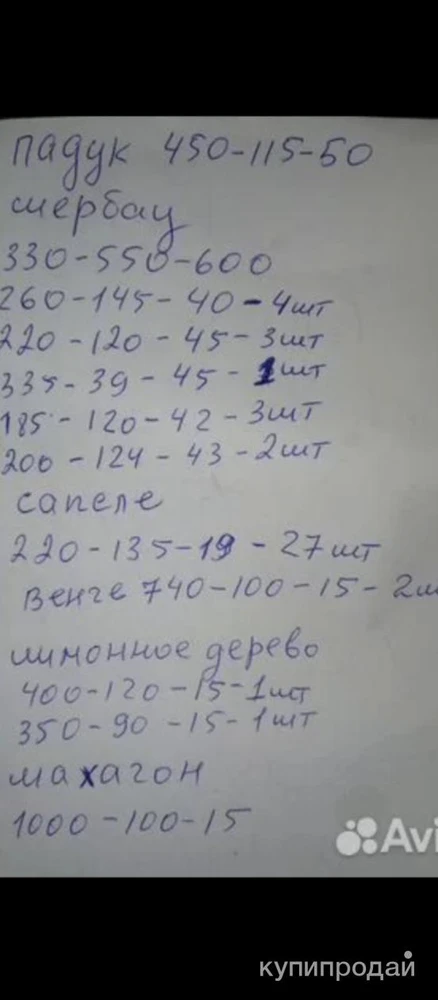 Фото Мербау, падук, сапеле остатки с производства