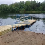 Фото №2 Пирс, понтон для лодки, плавучий пирс, стартовый плот