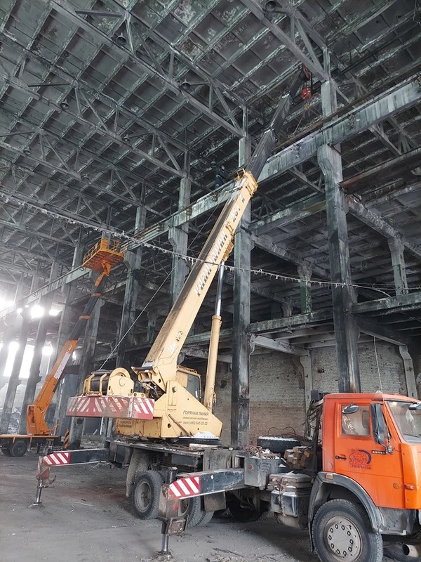 Фото Монтаж и демонтаж подкрановых путей кранов мостовых, козловых, башенных, кран-балок