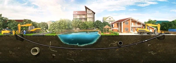 Фото Прокол под дорогой.Горизонтальное бурение.