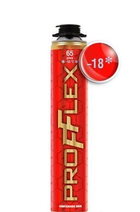 Фото Пена Profflex PRO RED 65 PLUS Зима, красный