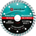 Диск отрезной алмазный комбинированный турбо GREATFLEX light 230 мм 55-777
