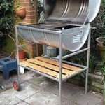 Фото №5 Мангал из металлической бочки