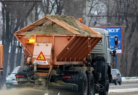 Фото Песок с солью,Песко-соляна,антигололёдная смесь,