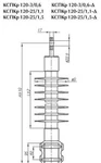 Фото №2 Изолятор КСПКр 120/3,3-27,5 КВ