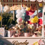 Тележка и посуда для Candy bar