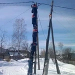 Электрик, замена ввода на доме.