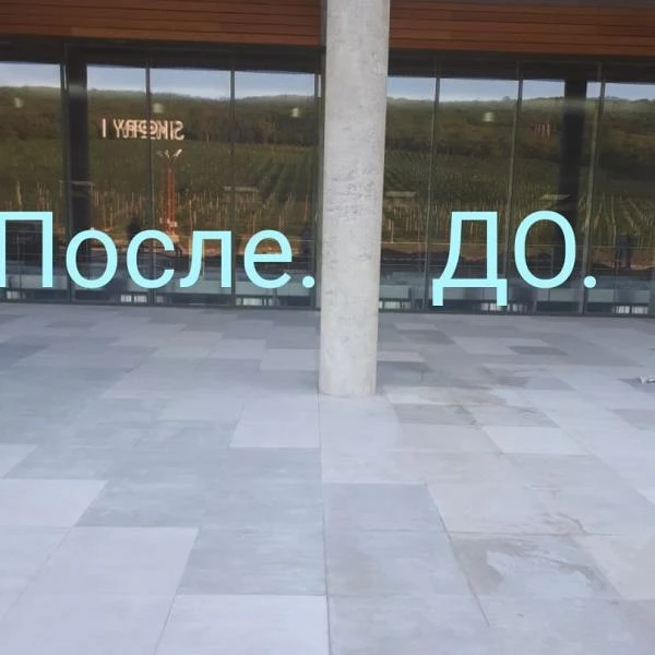 Фото Мойка фасадов и окон 