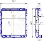фото Радиатор охлаждения КАМАЗ-54115