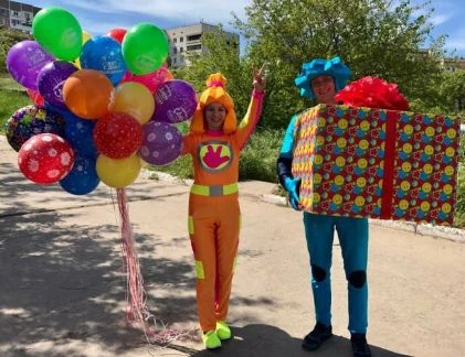 Фото Аниматоры на детский праздник. Гелиевые шарики